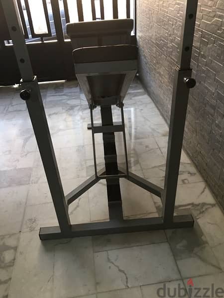 adjustable bench adjustable rack with biceps like new super heavy duty 7