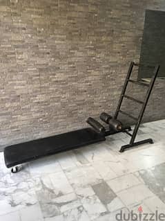 abs bench for gym used like new heavy duty very good quality 0