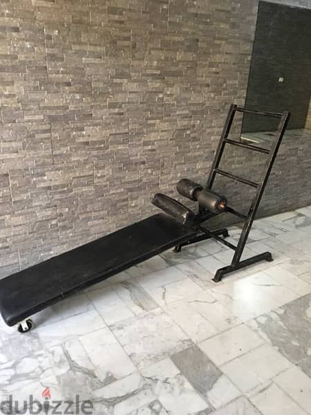 abs bench for gym used like new heavy duty very good quality 1