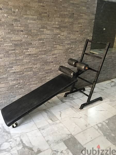 abs bench for gym used like new heavy duty very good quality 2