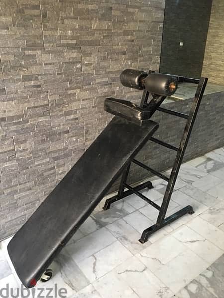 abs bench for gym used like new heavy duty very good quality 4