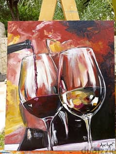 wine painting