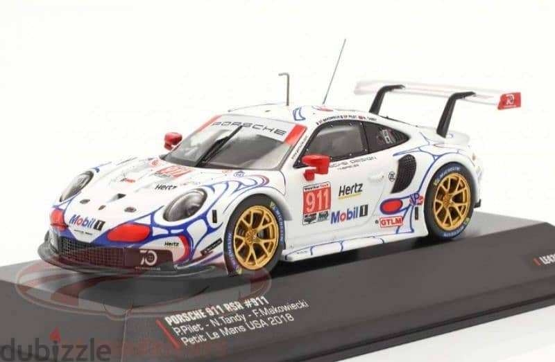 Porsche GT3 RSR #911 diecast car model 1;43. 1