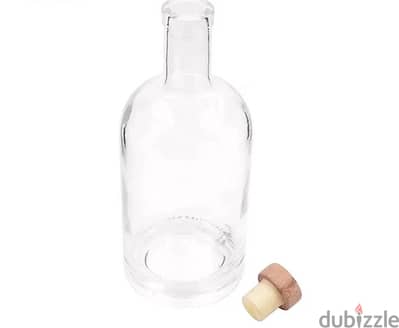 Glass Bottles 750ml with wood corks. 4