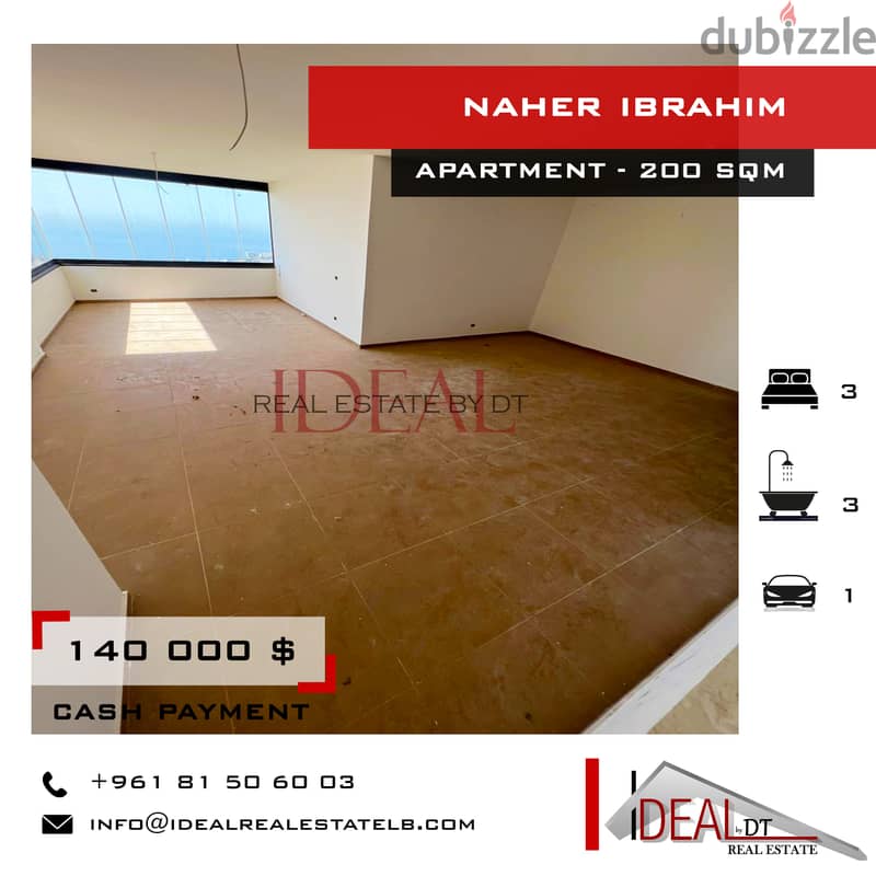 Apartment for sale in naher ibrahim 200 SQM REF#CE5090 0