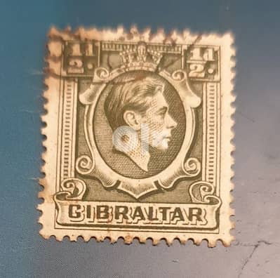 1938 Gibraltar 1/2d KGVI revenue