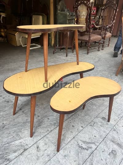 طقم طاولات set coffe table تصميم 1950 مميز سعر حلو