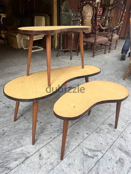 طقم طاولات set coffe table تصميم 1950 مميز سعر حلو 0