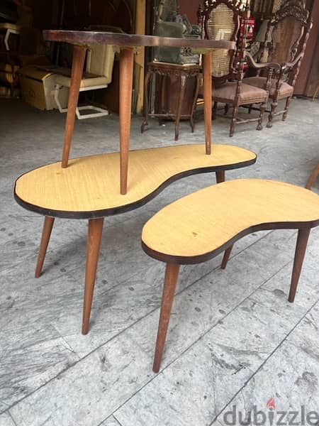 طقم طاولات set coffe table تصميم 1950 مميز سعر حلو 2