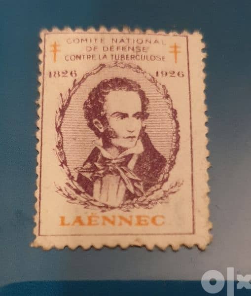 France Dr Laennec 1826-1926 Defense against Tuberculosis 0