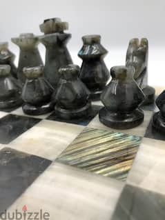 Chess set Rainbow Labradorite