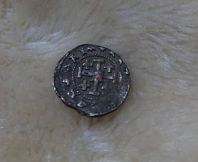 Cursader knight  Templar coin of Kingdom of Jerusalem year 1192