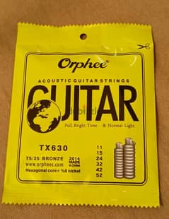 New Acoustic Guitar Strings - Orphee