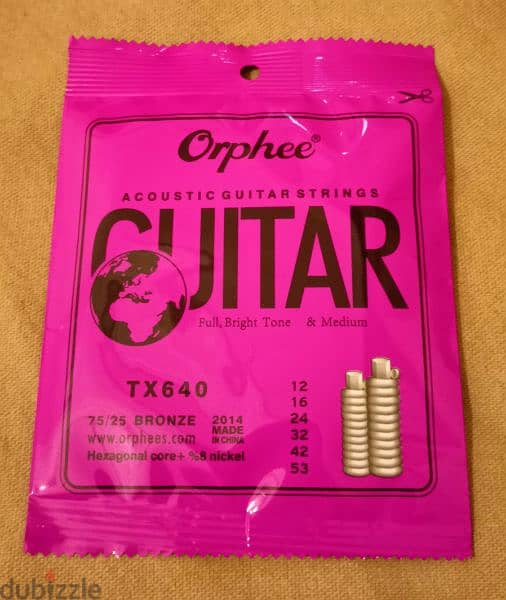 New Acoustic Guitar Strings - Orphee 2