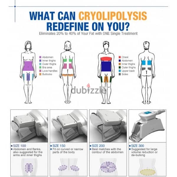 Fat freezing Usa profissional CRYOLIPOLYSIS WITH 4 HANDPIECES 2