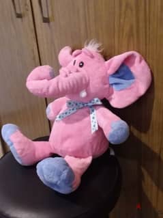 KELLYBABY PINK ELEPHANT Large great Plush Stuffed unisex Baby Toy 40Cm 0