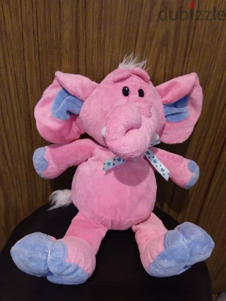 KELLYBABY PINK ELEPHANT Large great Plush Stuffed unisex Baby Toy 40Cm 4
