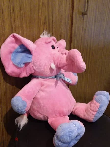 KELLYBABY PINK ELEPHANT Large great Plush Stuffed unisex Baby Toy 40Cm 5
