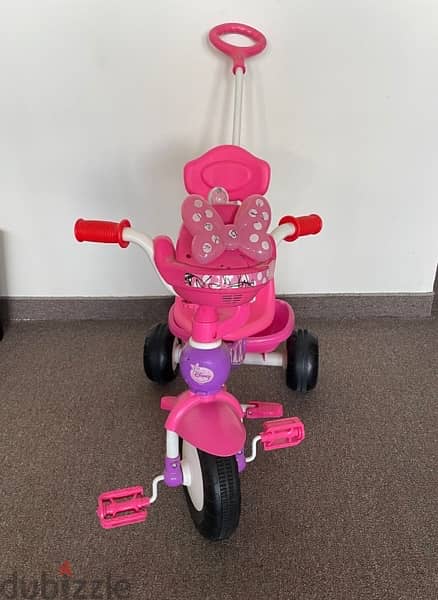 Minnie Mouse Push n Ride Tricycle 0
