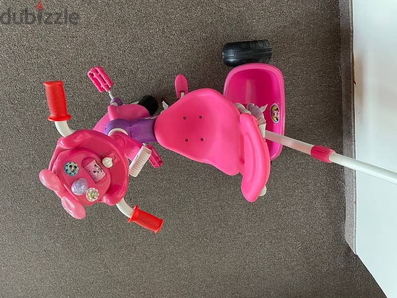 Minnie Mouse Push n Ride Tricycle 3