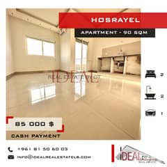 85 000$ Apartment for sale in hosrayel 90 SQM REF#JH17138