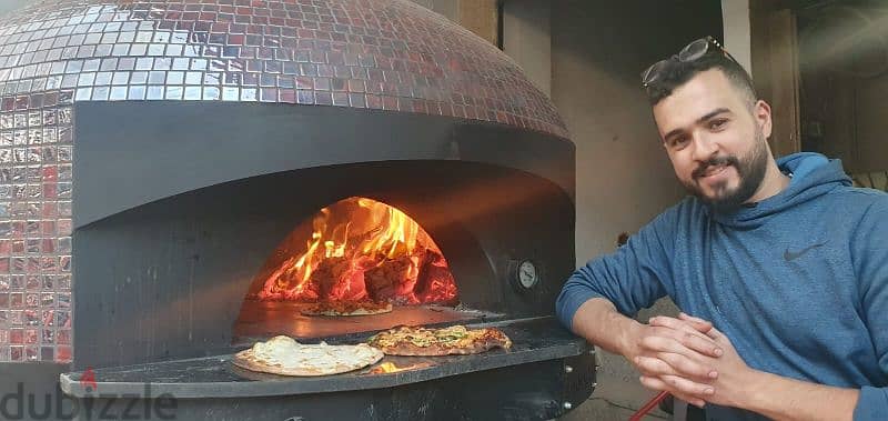 wood and gas pizza oven, فرن مناقيش و بيتزا حطب و غاز 6