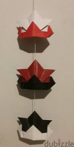 Samurai helmets kite tail japanese paper art