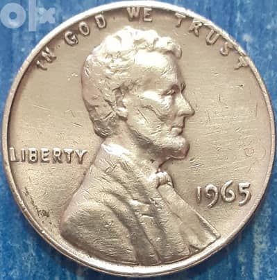 1 Cent USA 1965 with error