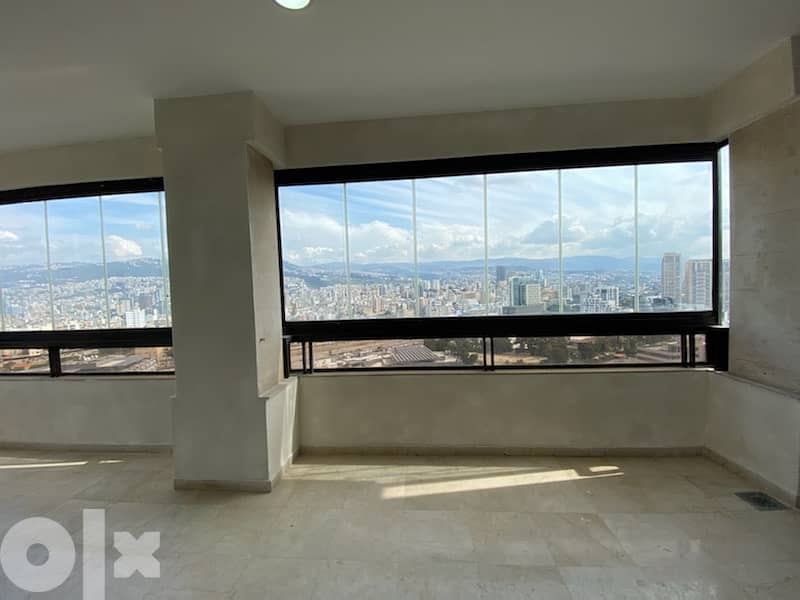 A Spacious 4 bedroom apartment with open views in Achrafieh Syoufi. 4