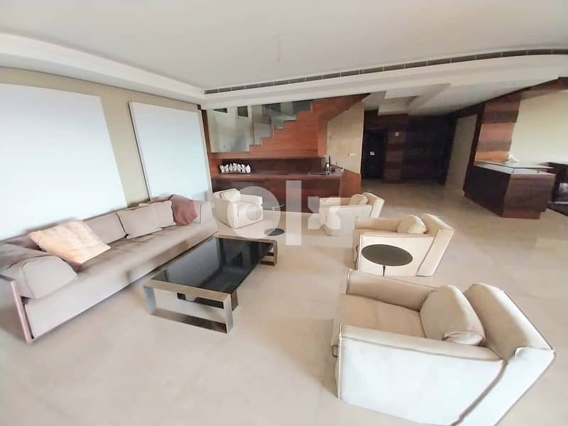 Duplex for sale in Rabieh/furnished/decorat/view دوبلكس للبيع في رابيه 16