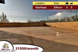 Kfarhbab 330m2 | Ideal State | High-End | Panoramic View | Rent | 0