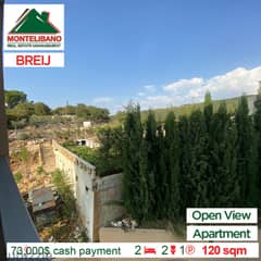 Catchy Apartment with Open View for Sale in Breij Jbeil!!