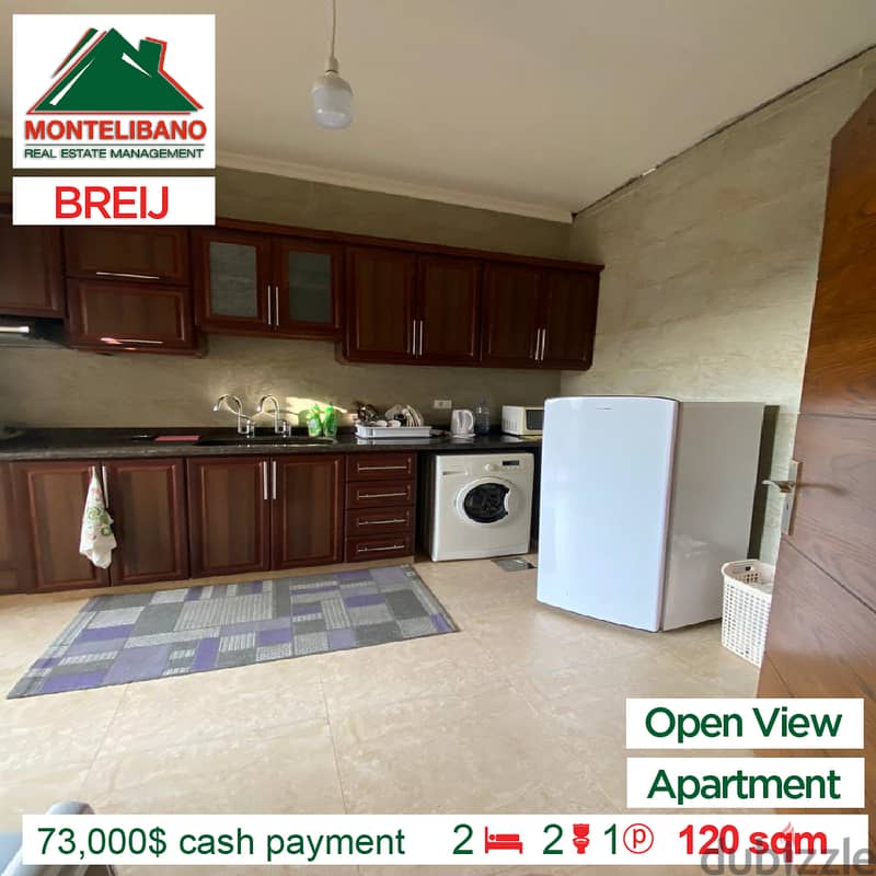Catchy Apartment with Open View for Sale in Breij Jbeil!! 3
