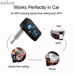 Wireless Bluetooth AUX Dongle Adapter Receiver With Memory Slot Stereo 0