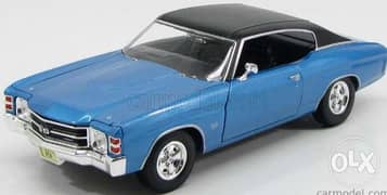 Chevelle SS Coupe diecast car model 1:18.