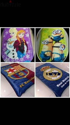 real madrid, minions blankets