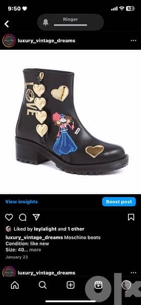 moschino boots