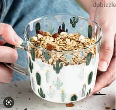 glass cactus mug