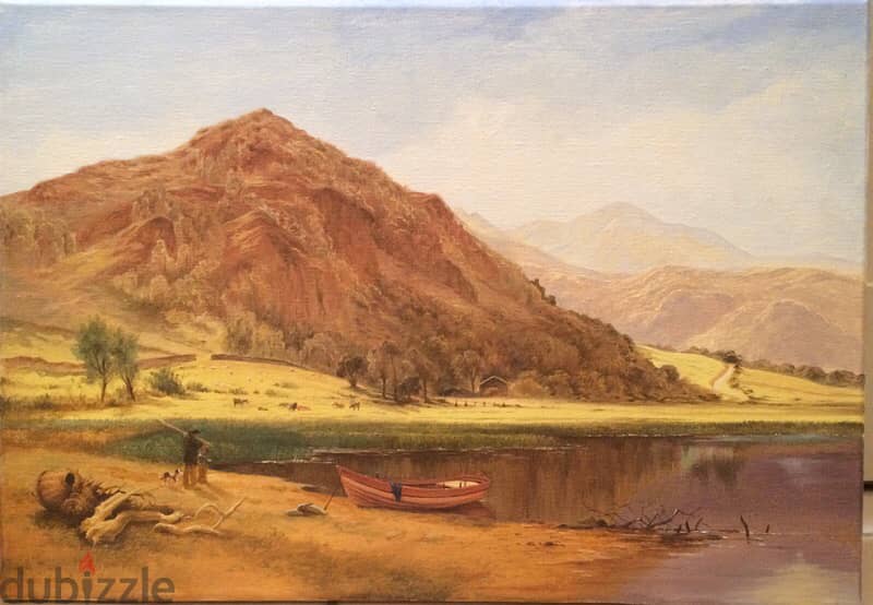 Oil painting- Derwent water 2