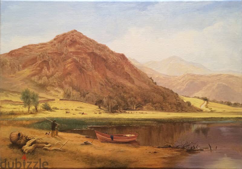 Oil painting- Derwent water 3