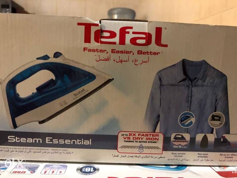 Tefal steam and dry iron 1100w max 1300w 4