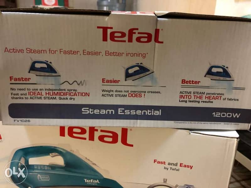 Tefal steam and dry iron 1100w max 1300w 6