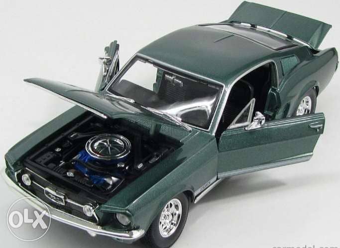 '67 Mustang GTA Fastback diecast car model 1:18. 5