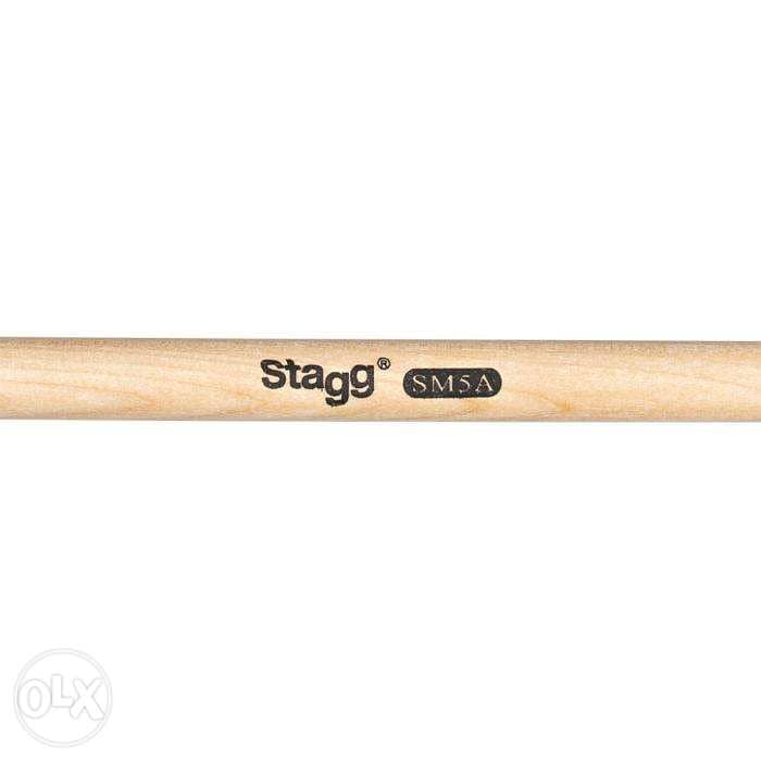 Stagg Pair of Maple Sticks/5A - Wooden Tip 2