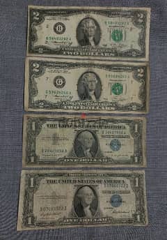 4 banknotes 17$
