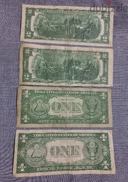 4 banknotes 17$ 1