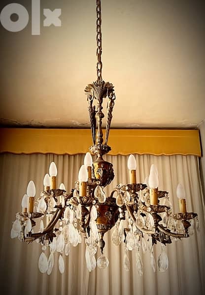Antique chandelier copper ثريات أنتيك نحاس حفر 1