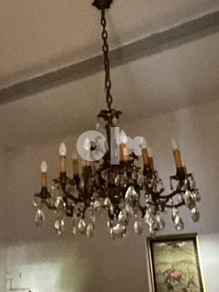 Antique chandelier copper ثريات أنتيك نحاس حفر 3