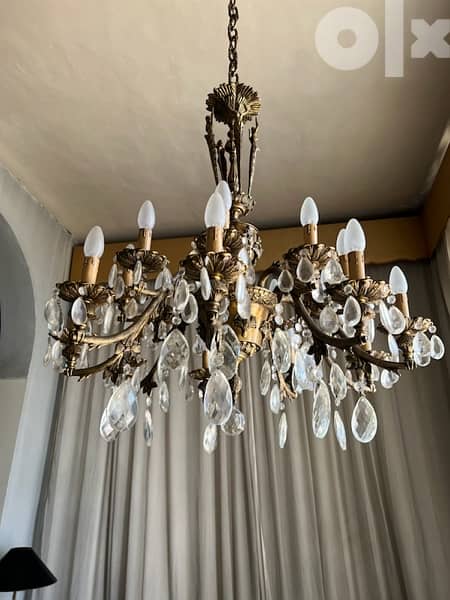 Antique chandelier copper ثريات أنتيك نحاس حفر 4