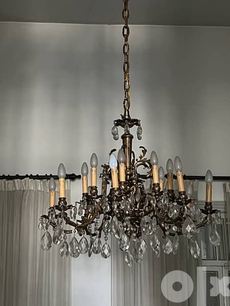 Antique chandelier copper ثريات أنتيك نحاس حفر 6